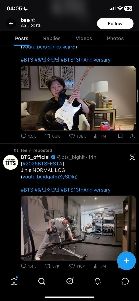 protectjimin13's tweet photo. every log reposted but jimin's,, "ot7" 🤡 https://t.co/mDVUM6RdZ0
