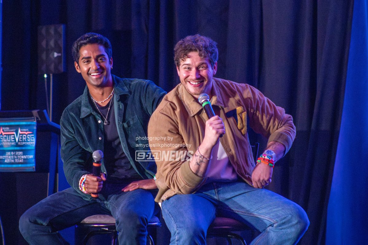 911TVNEWS's tweet photo. Anirudh and Oliver at Rescueverse Austin Yesterday 

📸: amycieslikphotography https://t.co/0alsgTJIJo
