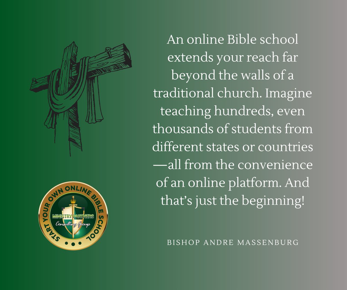 a_massenburg's tweet photo. "You don’t need millions to launch a Bible college. We offer affordable, turn-key solutions that make it possible.
☎️ +1 (888) 201-7771
🌐 https://t.co/uay3LAs2p0
📧 info@syobs.com
#AffordableMinistryTraining
#StartYourMinistrySchool https://t.co/vssICxE0nJ