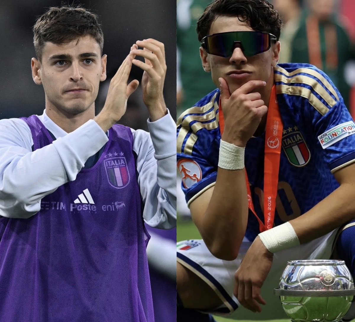 BaridonMarco's tweet photo. Italia // #Juventus: notte indimenticabile ⚪️⚫️🇮🇹
Esordio per #Faticanti con la Nazionale maggiore ✨
#Corigliano e #Giaretta campioni all’Europeo con la Nazionale Under 17 🏆
GRANDIOSI. https://t.co/XlpGJom5fj