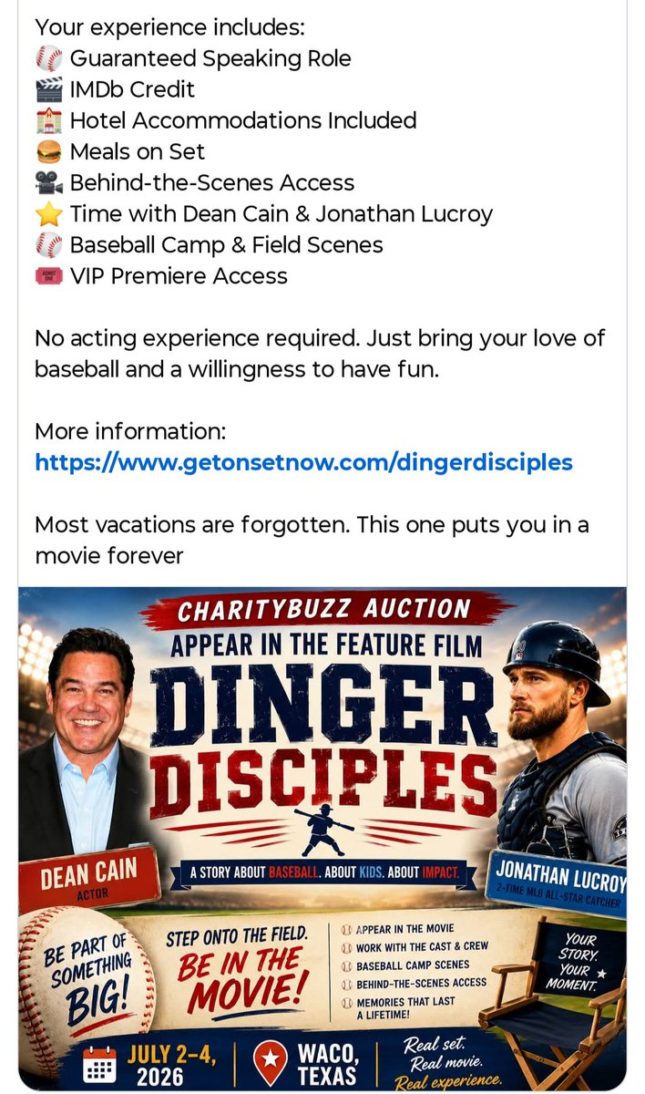ChristineParse2's tweet photo. @RealDeanCain #JCFilms https://t.co/KIcdBQebeH
