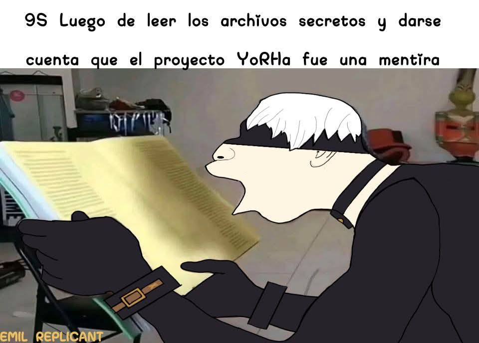 YokoPosting's tweet photo. La vida no tiene pinche sentido 😓 (?

Cr. Emil Replicant (FB)

#ニーア #NieR   #NieRAutomata #9S https://t.co/AFZZUK6CS5
