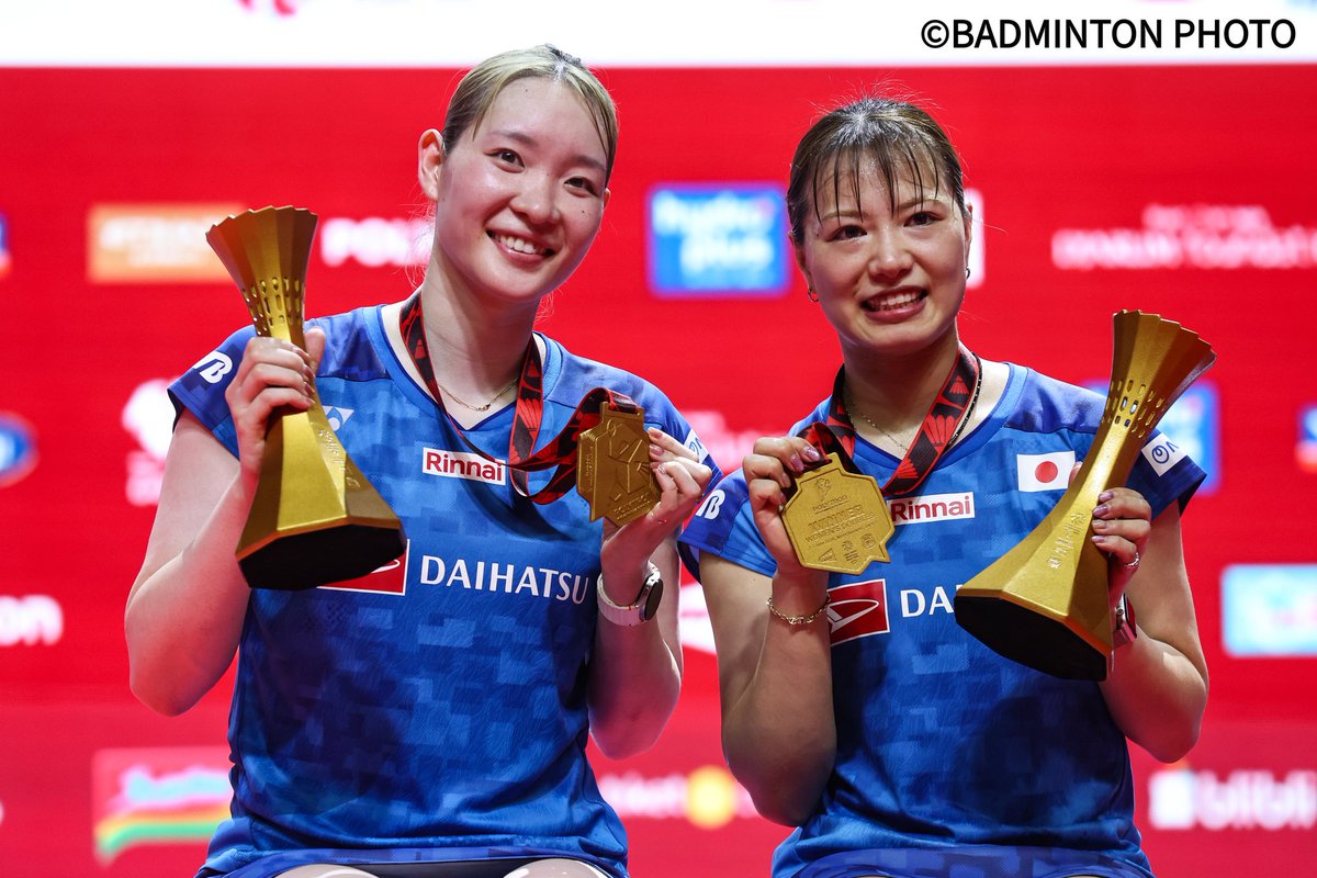 Badminton_BAJ's tweet photo. 【Sports Navi NEWS】
インドネシアオープン2026（Super1000）結果をアップしました📝
女子ダブルスの福島 由紀／松本 麻佑（岐阜Bluvic／ほねごり相模原）が優勝🥇、女子シングルスの山口 茜(再春館製薬所)が準優勝🥈
https://t.co/cHtB0bAGZ3

#インドネシアオープン
#BIRDJAPAN
#バドミントン
#badminton 
#WecanFly #自由に羽ばたけ