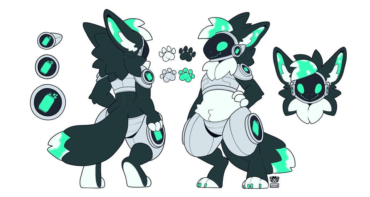 TheSpidersCave's tweet photo. Seems like a great opportunity to introduce my new protogen character Spritz! Literally just said "wouldn't it be funny if I made Mtw Dew Baja Blast" and here we are! That one is Spritz as a bee protogen!

Ref line art by @/dont_jinxit 
Pool ych comm by @CafeProtogen https://t.co/gKmT1JmHdt