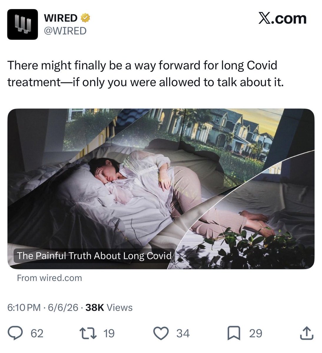 zeynep's tweet photo. How embarrassing for @Wired. This is like saying “if only we were allowed to talk about AI” in 2026.

Not “allowed to talk” fails simple Google search. See what NIH has on clinic trail with its Long Covid billion+ while *ignoring* widely prescribed drugs. https://t.co/TRWGKe1bxh https://t.co/4ZEqma0QMr