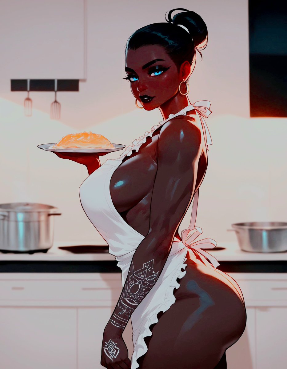 NEMEANTAPUFINI's tweet photo. ㅤ

                  #seductivesunday

the reader wakes up to find the Guardian Diety in the kitchen whipping up breakfast before getting to work on Akalan tides——–
ㅤ https://t.co/FbVVWk6EpI