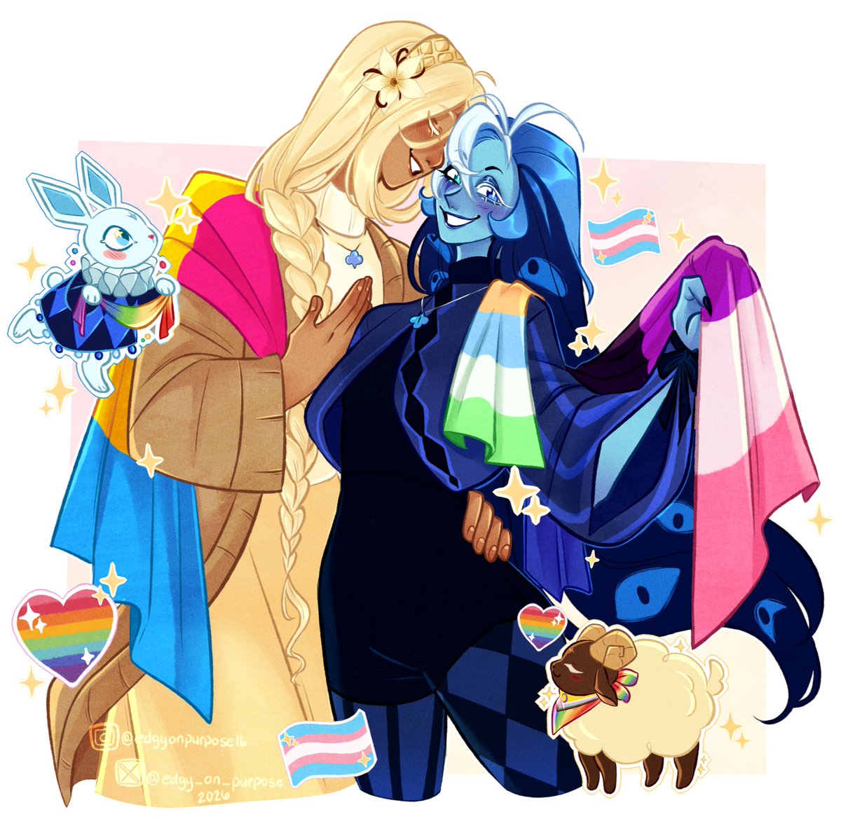 edgy_on_purpose's tweet photo. HAPPY PRIDE MONTH!!! Here's my cookie headcanons 🙌🏳️‍🌈💖
#shadowvanilla #pureshadow #puremilk #shadowmilkcookie #purevanillacookie https://t.co/E2b1MWLhN1