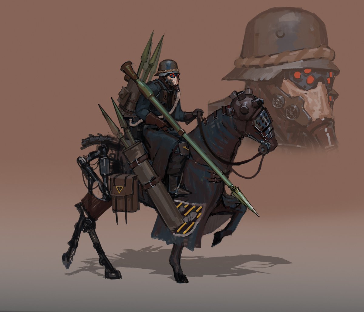Nobbie_OCs's tweet photo. Cyborg Cavalry 

By @Deuvul https://t.co/r50O2PaLyP
