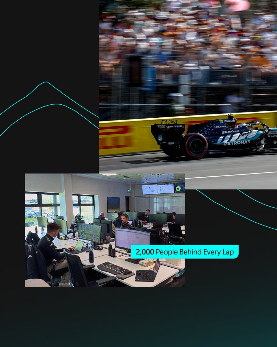 Microsoft's tweet photo. No room, no margin, no second chances. @MercedesAMGF1 and Kimi take Monaco, and the work that won it started long before lights out. https://t.co/X5o0cHvYr3