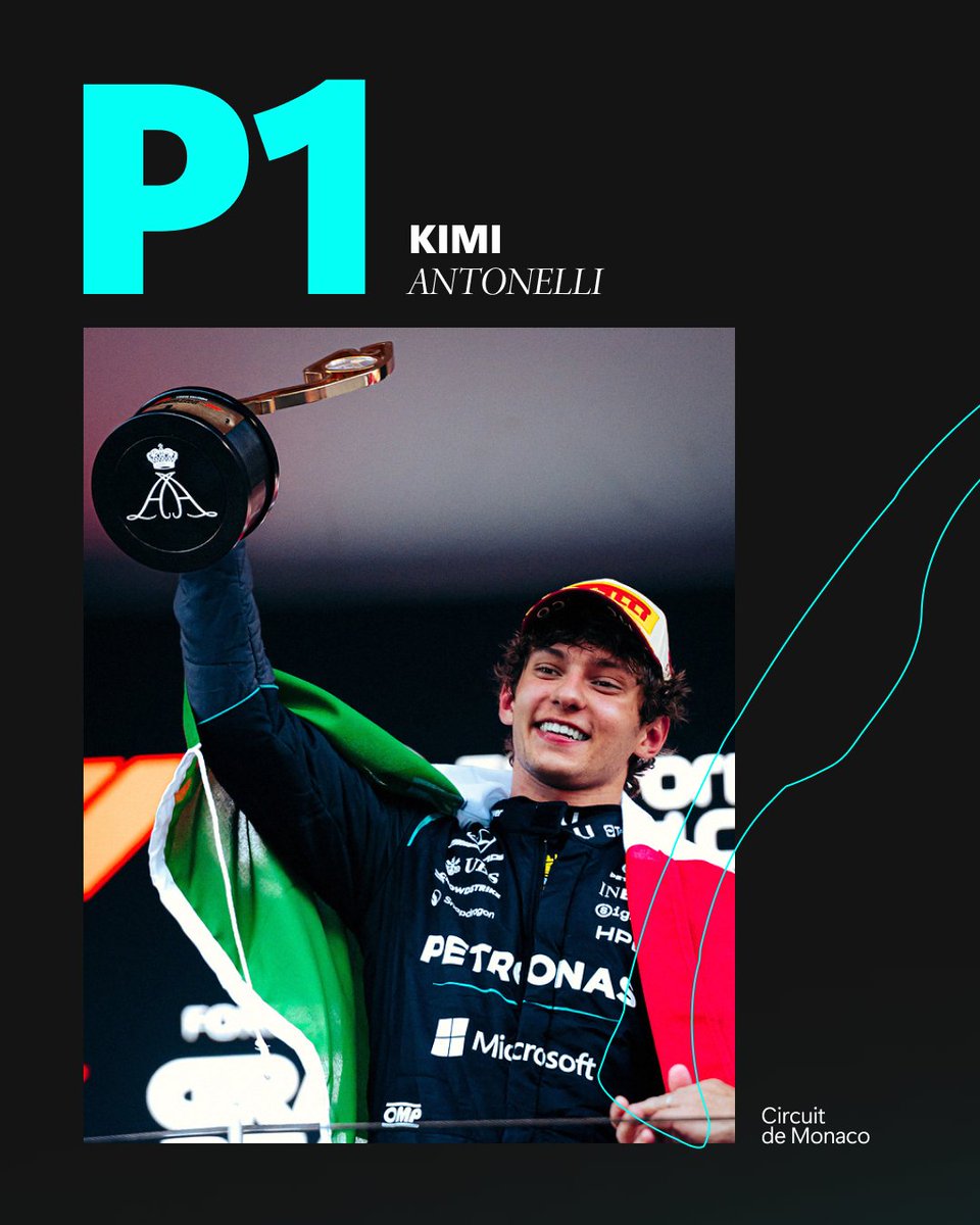 Microsoft's tweet photo. No room, no margin, no second chances. @MercedesAMGF1 and Kimi take Monaco, and the work that won it started long before lights out. https://t.co/X5o0cHvYr3