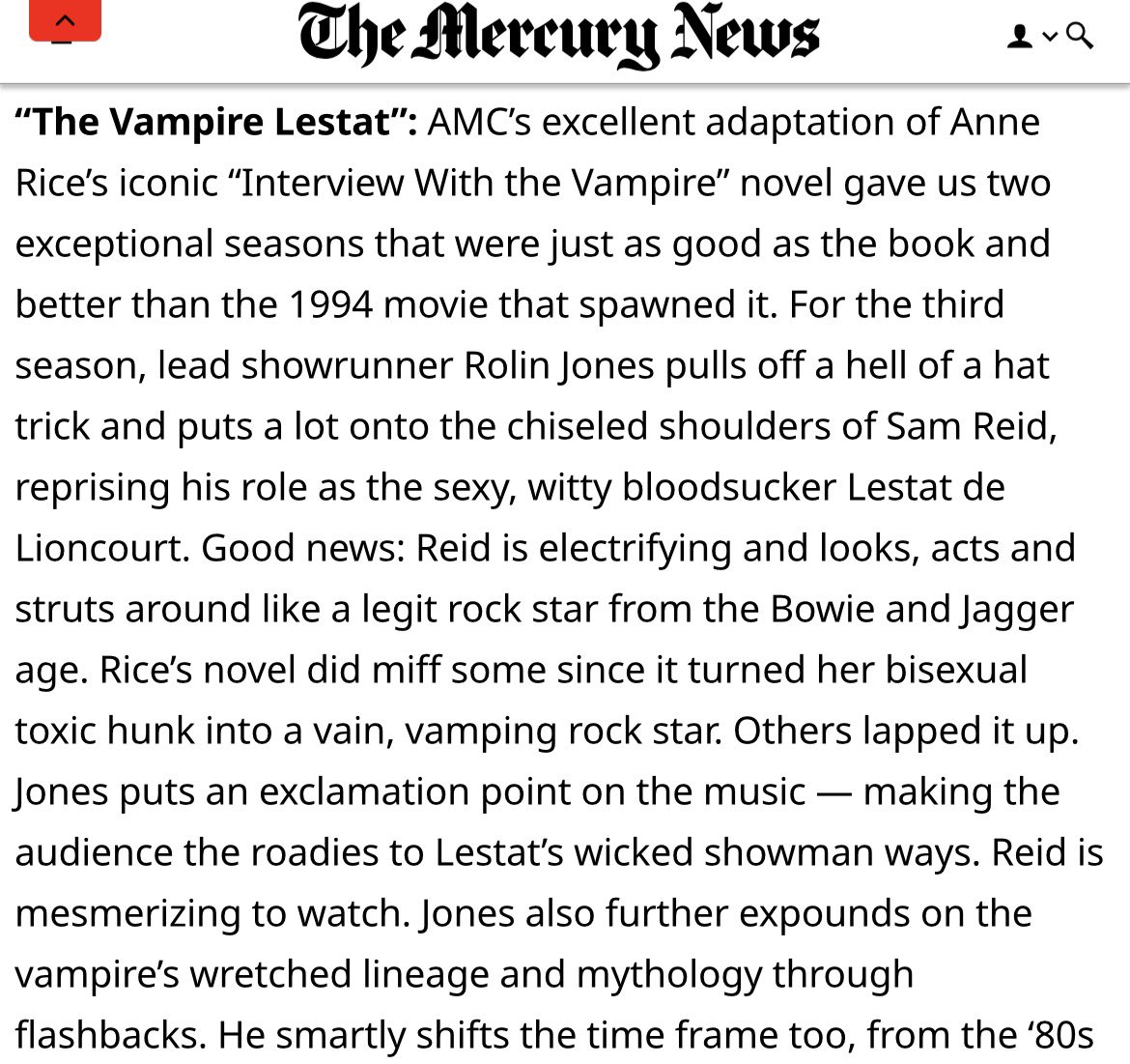 Interview With The Vampire Fanpage tweet media