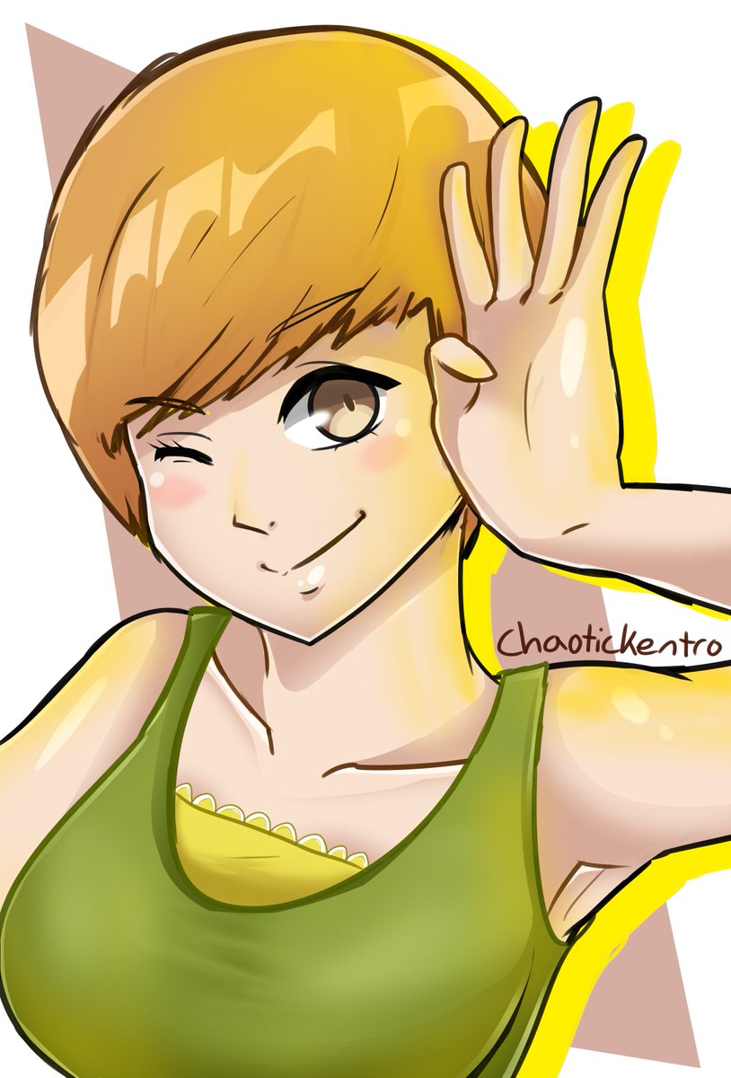 chaoticken2ro's tweet photo. Persona 4 Revival day, have a Chie 💚 https://t.co/tgqKelBIuA