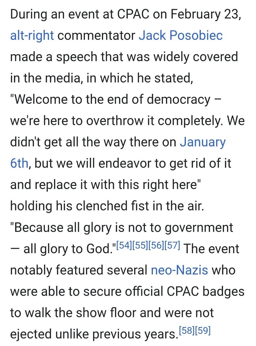 the_mekon's tweet photo. @Nigel_Farage @CPAC You shall know Farage by the company he keeps.

At CPAC in 2024, alt-right, Jack Posobiec, stated:
"Welcome to the end of democracy, we're here to overthrow it completely"
"In December 2023, CPAC was accused of covering up sexual assault allegations against Matt Schlapp"

Orwell https://t.co/4IFpXnTmP0