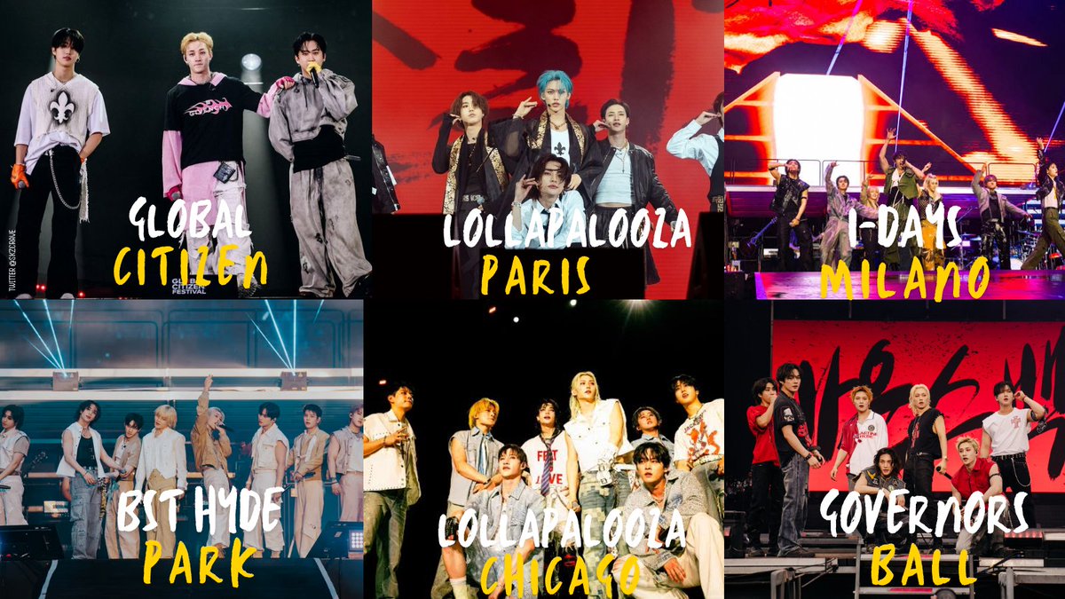 SKZCrave's tweet photo. Global Citizen Festival 🇺🇲
Lollapalooza Paris 🇫🇷
I-Days Milano 🇮🇹
BST Hyde Park 🇬🇧
Lollapalooza Chicago 🇺🇲
Governors Ball 🇺🇲
Rock in Rio 🇧🇷 🔜
Stray City 🇦🇷🇨🇴🇲🇽 🔜

#SKZBall #GovBallNYC @Stray_Kids https://t.co/yyV9TaSXc0