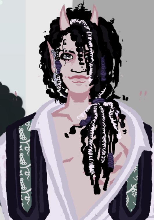 DINNERBRAINS's tweet photo. figured out a really fun way to stylize locs for pristine hehe https://t.co/c8mVQX8UUh