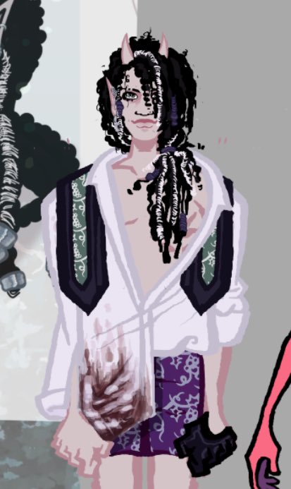 DINNERBRAINS's tweet photo. figured out a really fun way to stylize locs for pristine hehe https://t.co/c8mVQX8UUh