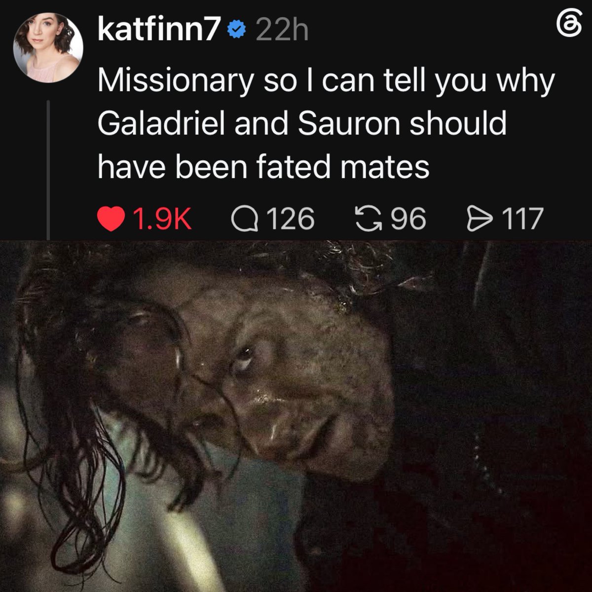 HaladrielNation's tweet photo. This is why I love Kat ❤️‍🔥 join us on threads 🫶🏻 #Haladriel https://t.co/YvBTxLTQm9