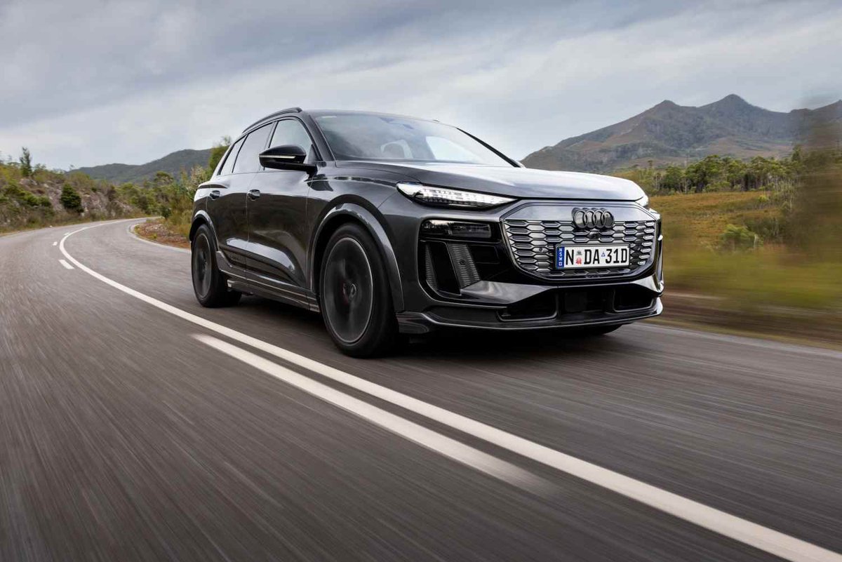 MotoringMinute's tweet photo. Audi SQ6 e-tron review 2025: https://t.co/Upd1Nz893V Audi SQ6 e-tron – Regular listeners will know I’m about to have my first baby. So, we are looking at cars that will suit us as new family. @audiaustralia #SQ6 #ETRON #electriccar https://t.co/oqLyY8DwKL