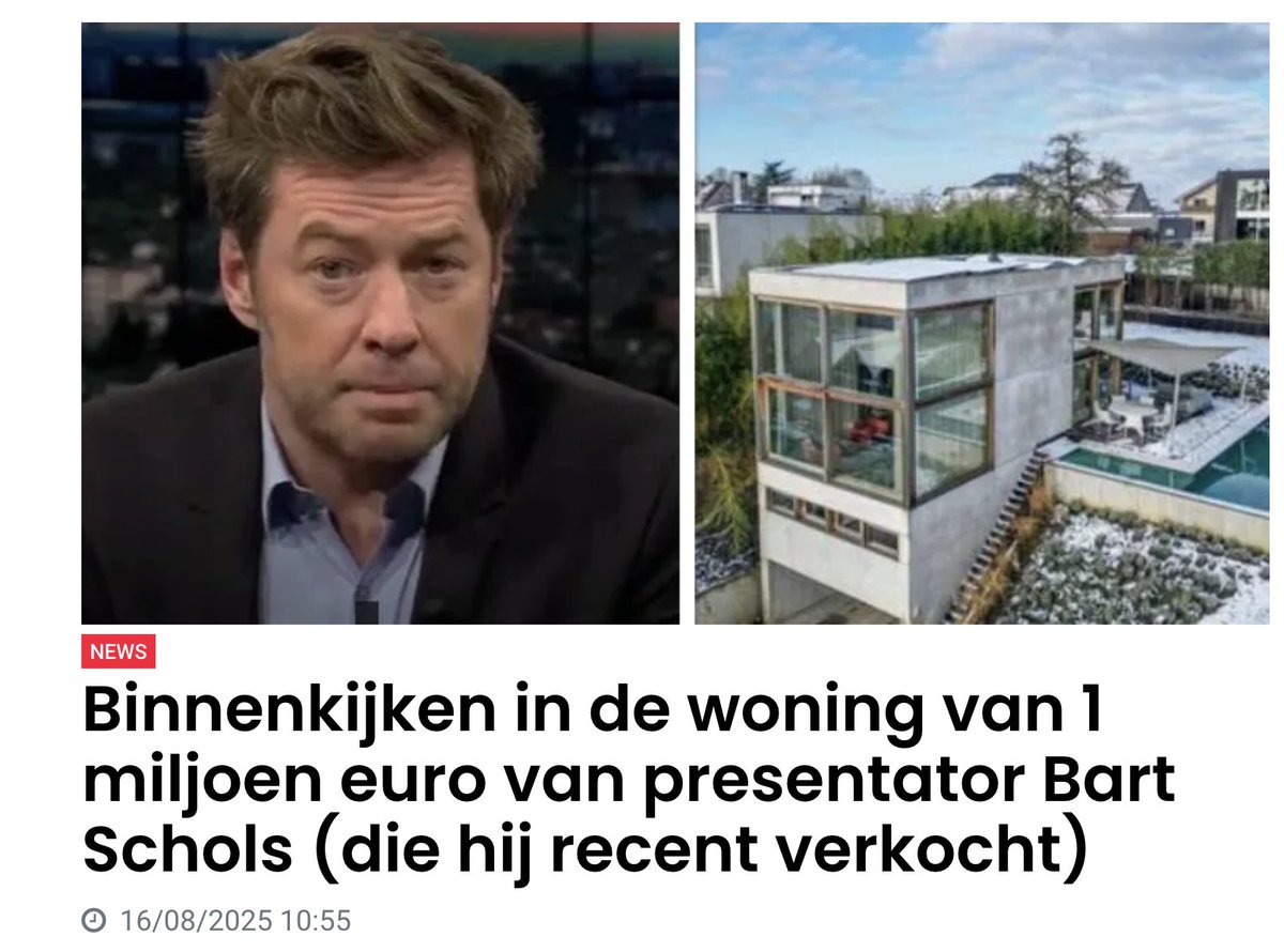 delesi35's tweet photo. @IENouwen Kan het ook gewoon zijn dat Schols financieel dik dik dik binnen is?
Je kan er allemaal wel eens om lachen of over tweeten, maar dat VRT-circus met zijn miljoenen-facturerende "vedetten" draait gewoon door. https://t.co/gjtZFlx6n3