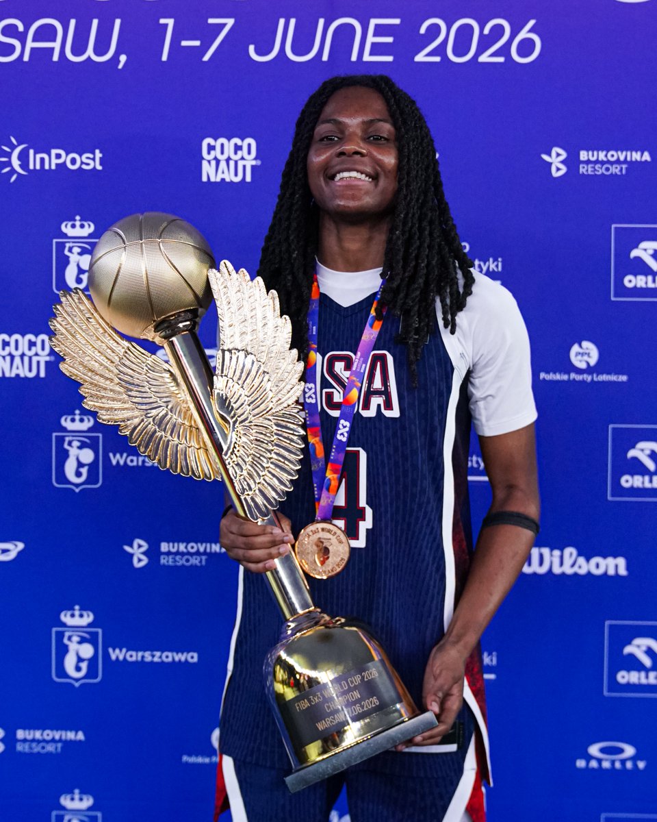 usab3x3's tweet photo. 3x3 World Champion @MilaysiaF 🇺🇸🥇

#3x3WNT x #3x3WC https://t.co/0CrhDZ9JwM