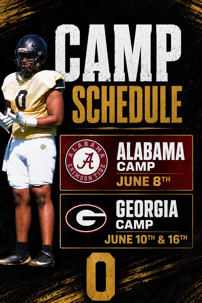 RomanBrown2028's tweet photo. Camp schedule for June @KalebBaker90 @TP_recruiting @RecruitGeorgia @AlabamaFTBL @GeorgiaFootball https://t.co/NT9EQbcKEX