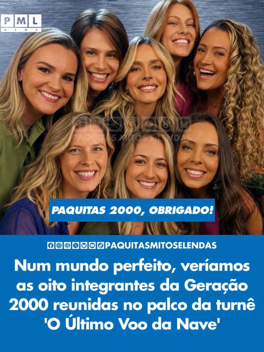 as_paquitas_'s tweet photo. Num mundo perfeito, veríamos as oito integrantes da Geração 2000 reunidas no palco da turnê “O Último Voo da Nave”.

▶️MATÉRIA COMPLETA AQUI:
https://t.co/CF7murzpJ3

#paquitas #xuxa https://t.co/EVzjk4nseT