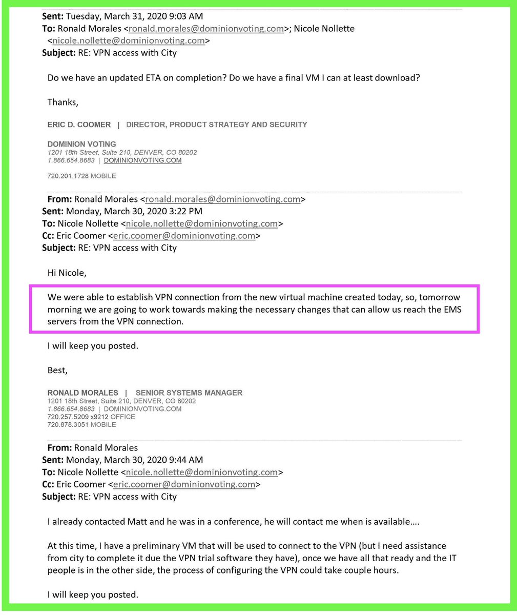 Rasmussen_Poll's tweet photo. Reader Resources

Since American legacy media is forbidden to cover actual developments in new official election fraud evidence, their readers may be unaware of recent court filings and depositions. Here are just three links and some court discovery documents from @SheriffLeaf 

Be kind and share?

Virtual Machines -> https://t.co/OBx1Uy2BUs
Made in CCP China -> https://t.co/Bg3NTihcas
Federal Court Testimony -> https://t.co/YwCKHHvn8Z