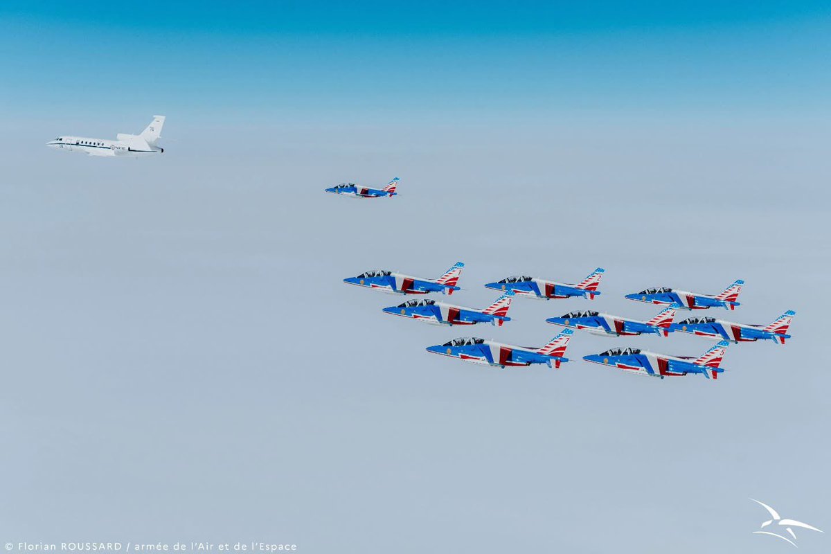 TrackeurADSB's tweet photo. 🇫🇷/🇺🇸 LIBERTÉ 250 | La @PAFofficiel vient d’atterrir sur le sol américain ! 

Après 5 jours de transatlantique et des passages remarqués au Canada, les équipages de l’A400M « logistique » et les AlphaJet viennent de toucher le sol américain au nord de NYC à Stewart Guard Base. https://t.co/cKjlnAdSYM