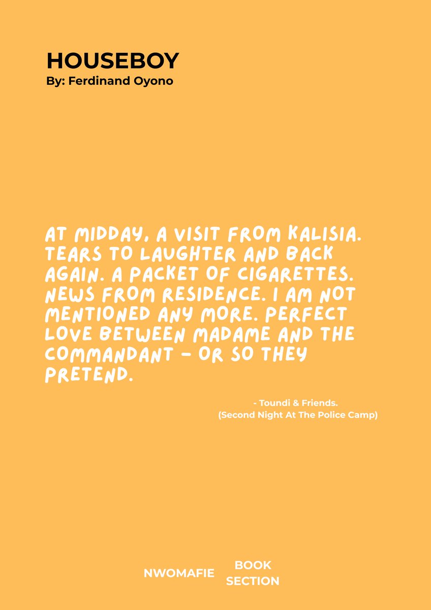nwomafie's tweet photo. The chapter sets up a profound moral contrast. The "primitive" black characters are living in a reality of shared money, tears, and deep familial love. Toundi begins to realize where he truly belongs, but the realization comes too late.

#Speedy #Riquelme #Zverev #Avenor #Accra https://t.co/gDsCP8Py1Z