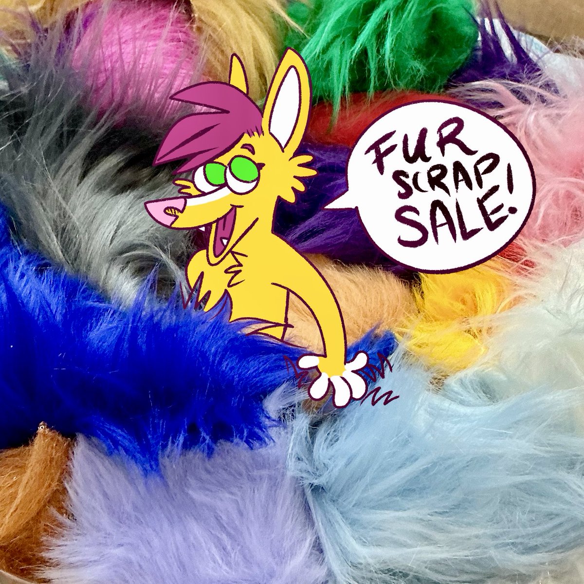 KilcodoCostumes's tweet photo. I have SO MANY faux fur remnants! They need to go! Luxury shag, teddy, some howl fox and beaver mixed in. Loads of colors! DMs are open or comment or email to claim! Prices below 💜🩵💚🧡💛 #furforsale #fursuitmaker #fursuitsupplies https://t.co/JyyaSzGaxE