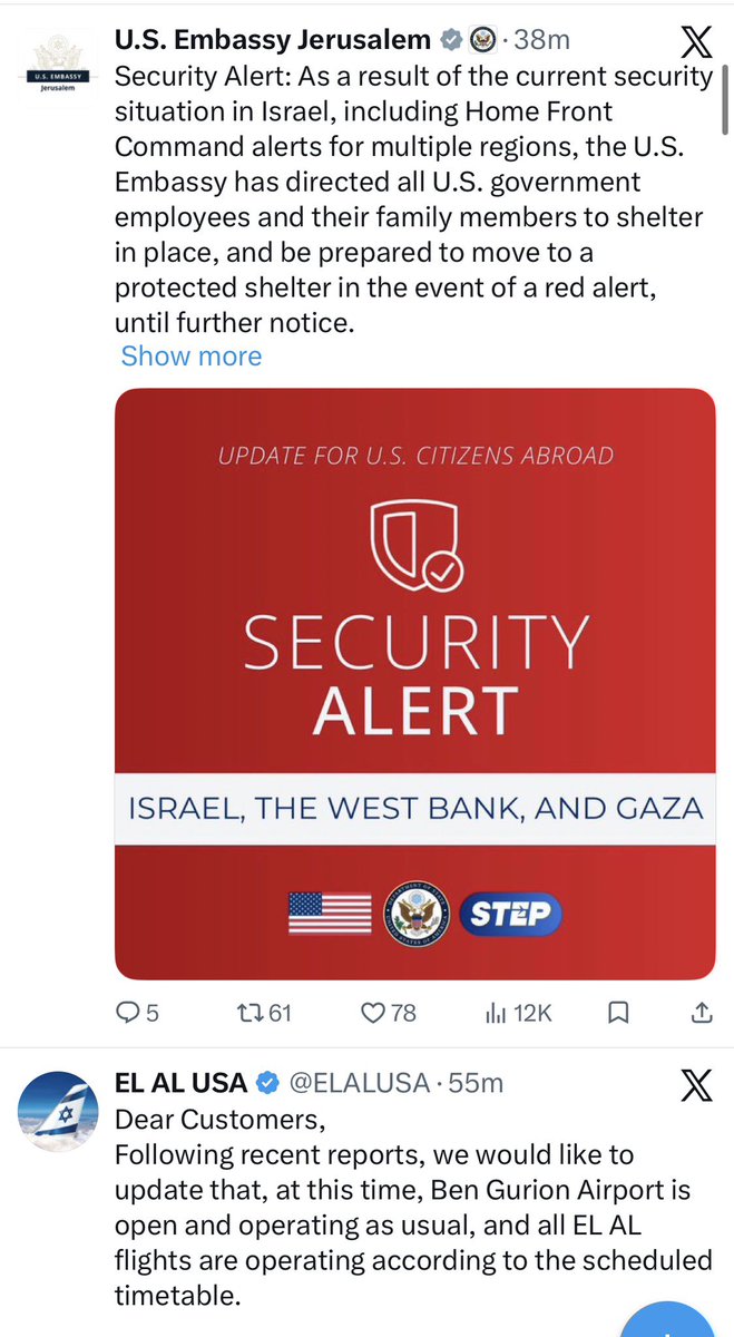melissaeweiss's tweet photo. Israel vs. the U.S. in one image https://t.co/wWU0xy2QLY