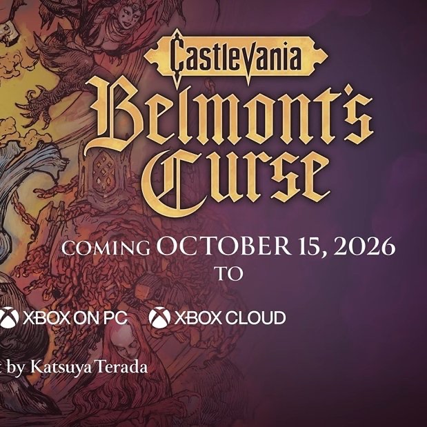 Pirat_Nation's tweet photo. Konami has revealed Castlevania: Belmont’s Curse, a new side-scrolling action game in the series. 

The story follows Rose Belmont, successor to Trevor Belmont

Developed by Evil Empire and Motion Twin and published by Konami, the game launches October 15, 2026 on PC, PlayStation 5, Xbox Series X|S, and Nintendo Switch.