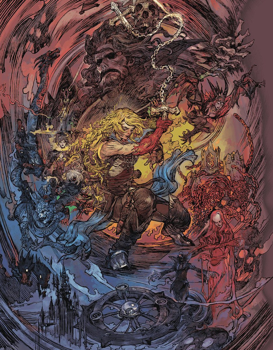 danielreen's tweet photo. Olha a arte ABSURDA de Castlevania Belmont’s Curse! Ela foi desenhada por Katsuya Terada, o mesmo artista que fez algumas artes para Zelda nos anos 80/90. https://t.co/FdhmGUg28t