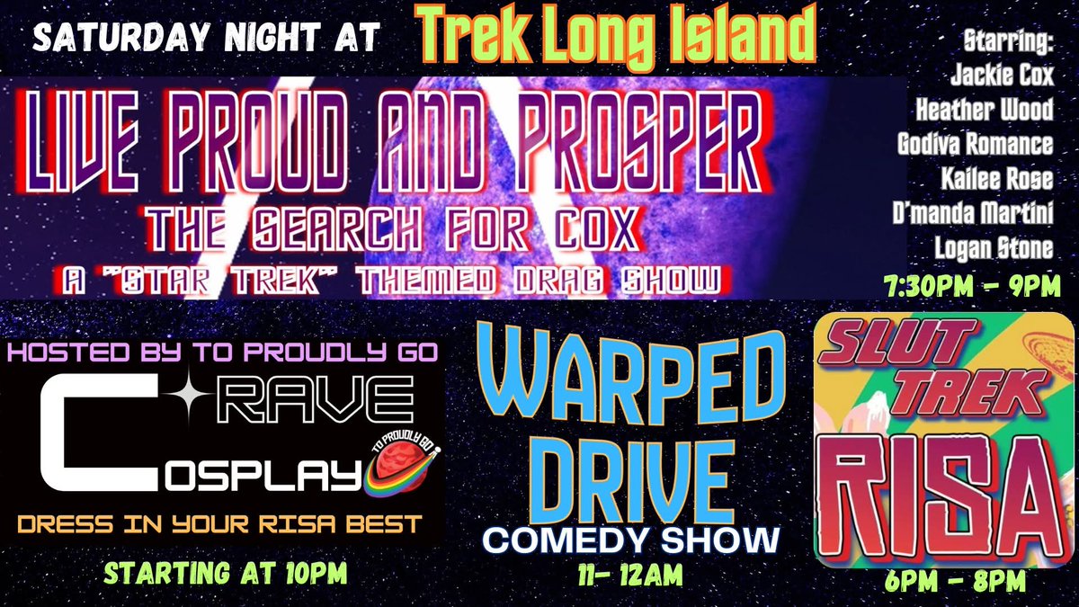 treklongisland's tweet photo. You don't want to miss Slut Trek: Risa! This event is for ages 21+ and you can purchase tickets now or at the convention at https://t.co/hEkheRmaoH

#StarTrek #fanconvention #longislandny https://t.co/zLsQ7BGyQy