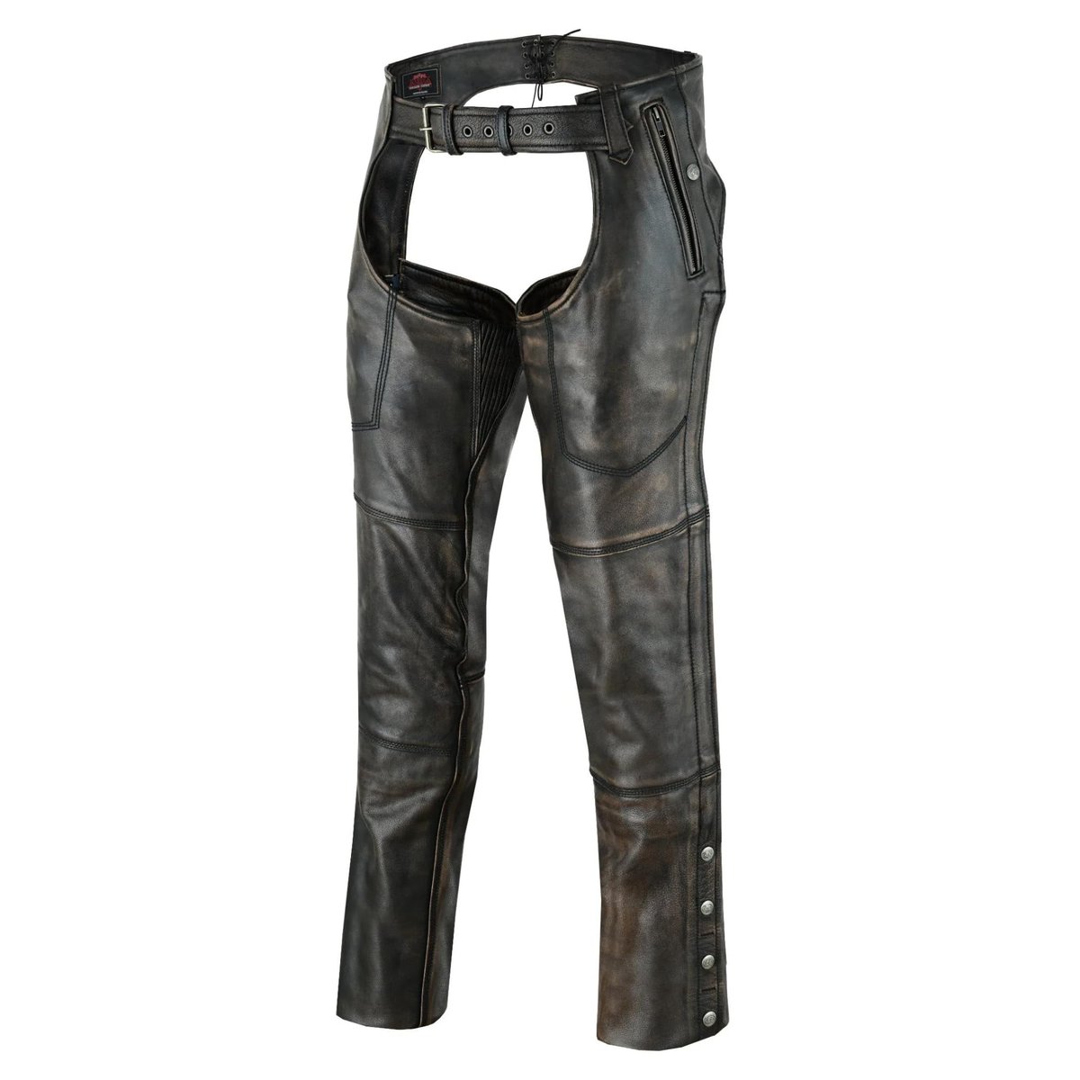 KPCYCLES's tweet photo. @SonofLiberty357 @againstgrmrs @byrnesmom @mkepride By design, all chaps are assless.

They're made to protect the legs from bushes and cows, not the butt.

I agree with you otherwise. https://t.co/PodhjYlqz0