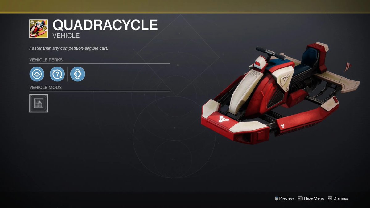 LukeCB14's tweet photo. I better see a ton of people using the Quadracycle.

It drops red and green ghost shells behind you as you drive. https://t.co/2wVo7bMizV