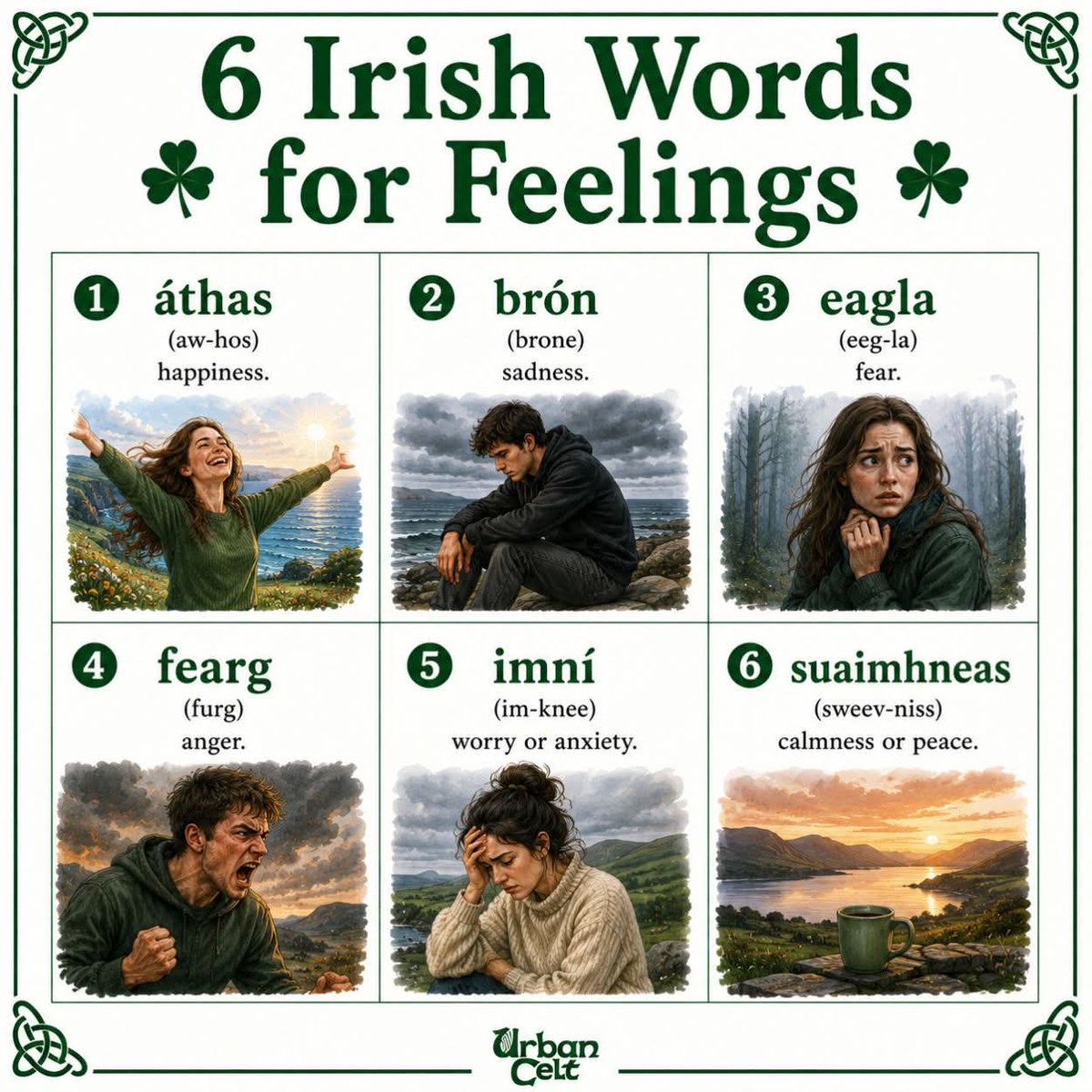 ThisIsIreland3's tweet photo. Cúpla focal for the heart and mind 💚☘️

📸 Urban Celt

#Irish #Gaelic #Irishwords https://t.co/6HqJtGpAS9