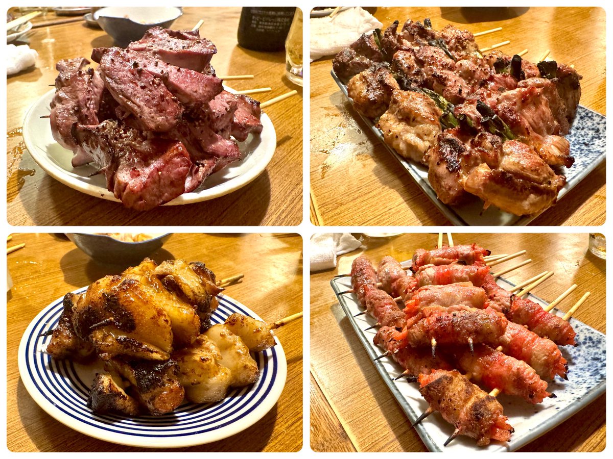 ekiaka's tweet photo. ヤキトン GAるKU a.k.a. 弐ノ十@北赤羽

レバー
ハラミ
シロ
タン元

カシラ
ナンコツ
レバニラ
テッポウ

ハツ
タン下
アブラ
紅生姜

和牛皿ホルモン
豚足
ポテサラ

味は最高
値段は最安

秋元屋系
最強の焼きとん https://t.co/CYVpGLjeuO