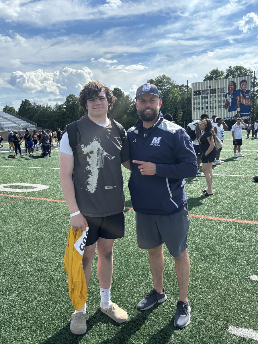 Bennett_Durkin's tweet photo. Thank you to the @MUHawksFB coaching staff for a great camp experience today! Special thanks to Coach @JimRobertsonQB for the excellent coaching and feedback.

Grateful for the opportunity to compete and learn. Looking forward to getting back to campus. @HSHS_FB @AdvLevelRecruit @Coach_KQuinn