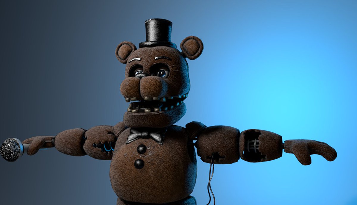 TheSpringleck's tweet photo. Whitered freddy Retex #c4d #FNaF #Models #Blender https://t.co/Bml75MjvOK