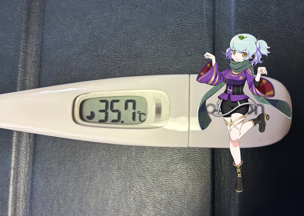 relychoris's tweet photo. おはようございます。けさの検温。35.7 https://t.co/5GO7CU5vMa