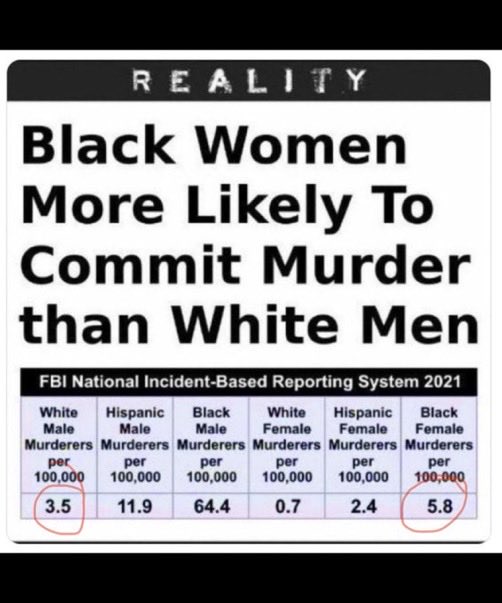 Texamigo's tweet photo. By every reliable metric they are the most violent AND nonproductive race on the face of the planet. Over the past 60 years we've watched their culture devolve into chaos, dysfunction and profoundly disproportionate aggression and mayhem. Why do we dance around this? Why does our cowardly society tolerate this? Why won't the eunuchs in leadership call this out, shove it down the throats of the offending race, and build workable realistic policies to address this civilization-ending phenomenon? 

What the hell is wrong with us?