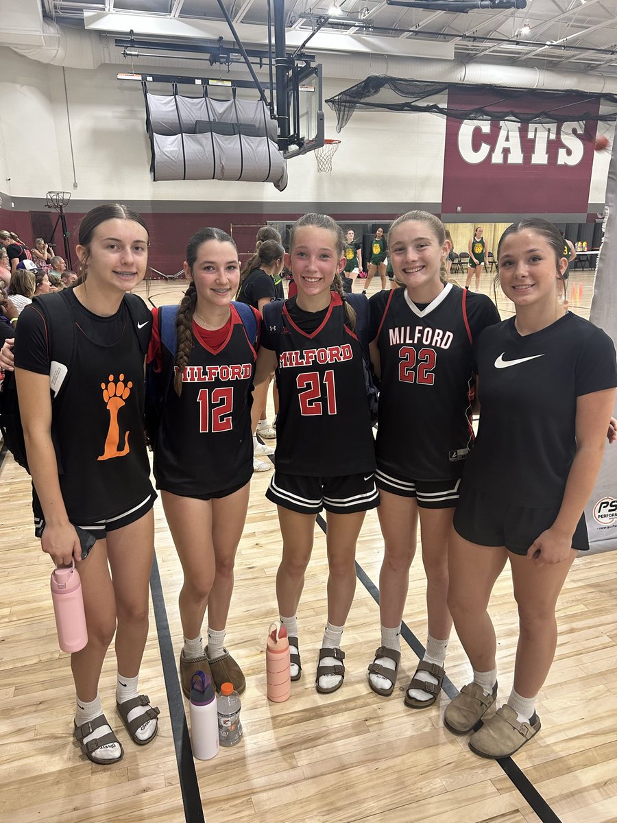 ChargersKoors's tweet photo. All smiles as the girls play with their school teams in the month of June.  Glad to see them competing!  Can’t wait to get them back on the same team in July! @CincyChargers https://t.co/NEBnfkAgZn