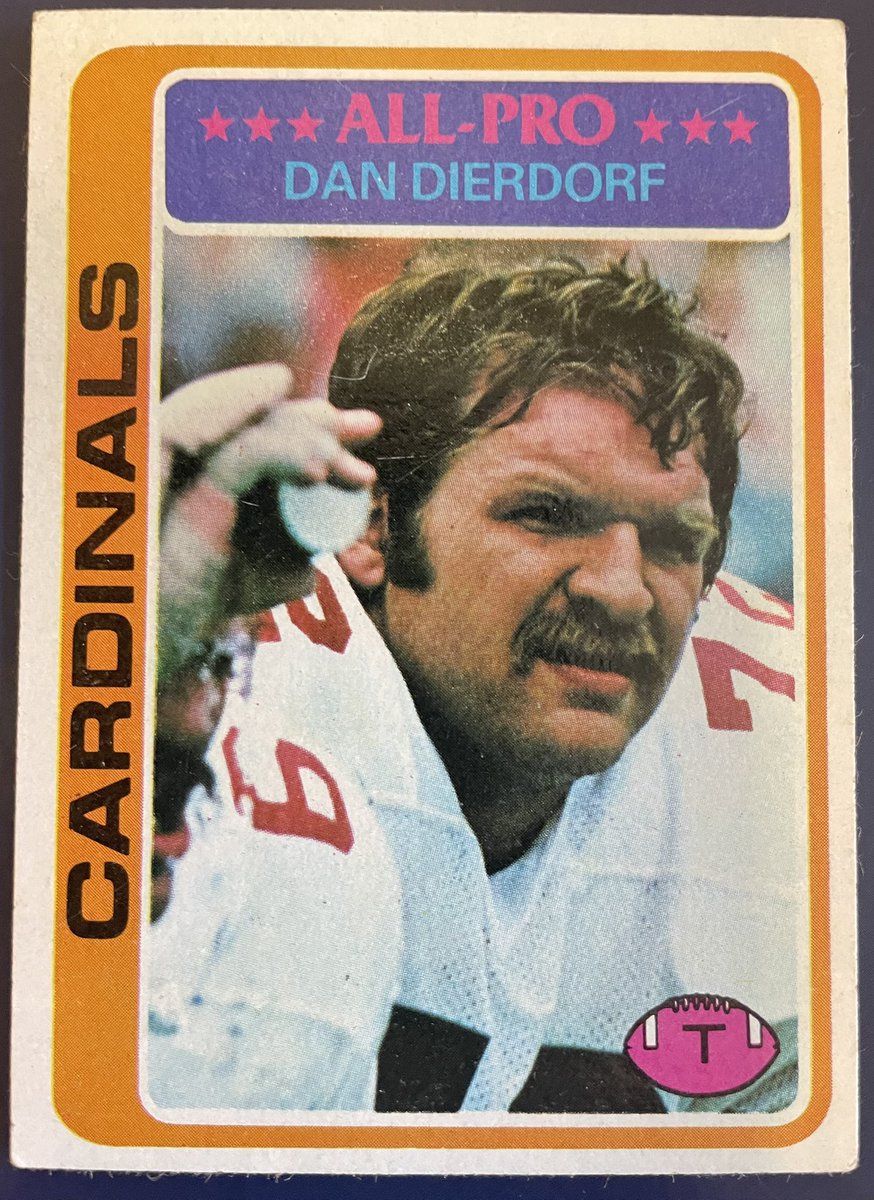 Steve42Lewis's tweet photo. 🏈 Card of the day
6/7/2026
Dan Dierdorf
St. Louis Cardinals 
Tackle
1978 https://t.co/NwfV3GwwDU