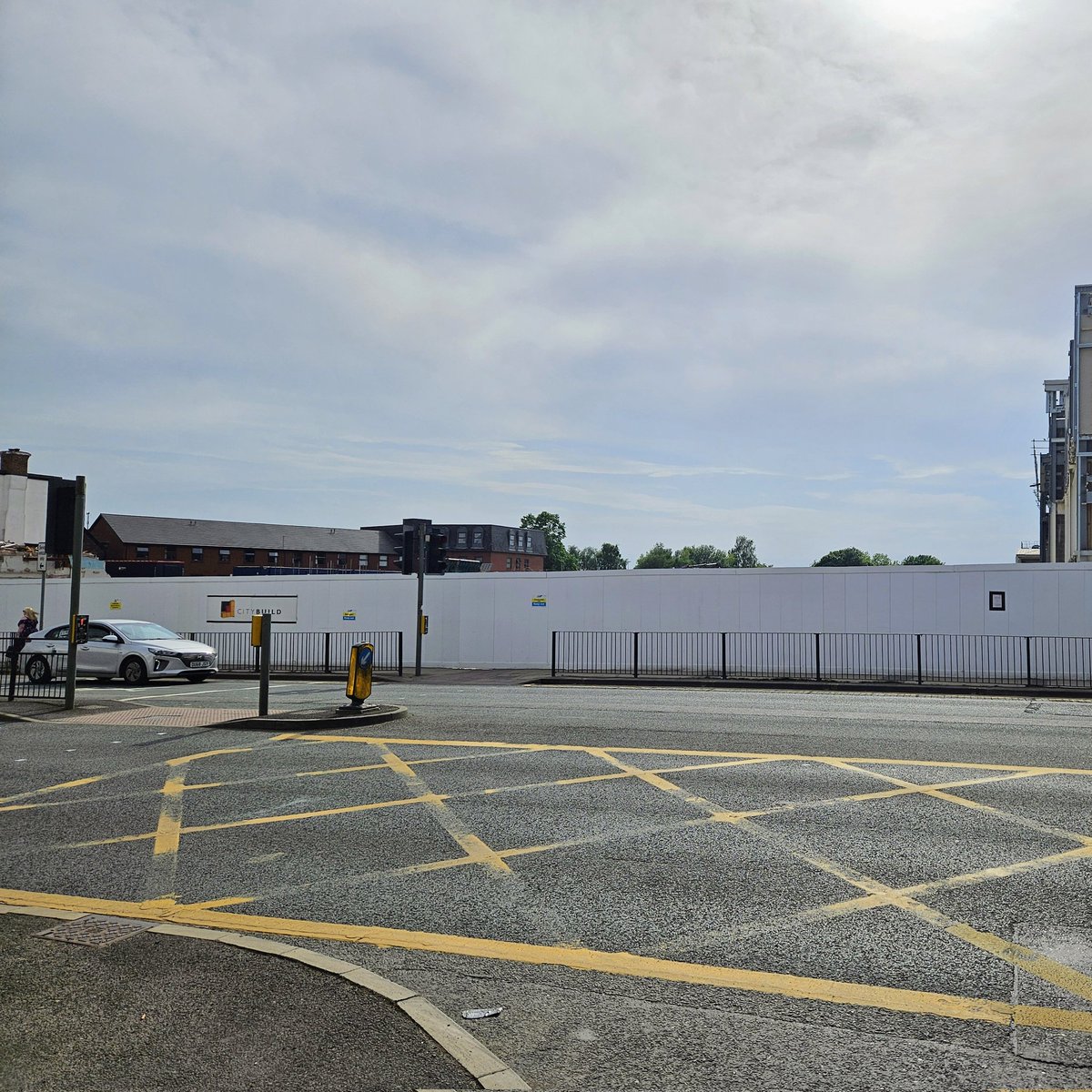 JME5778's tweet photo. I went to Walkden near to home  Thursday May 28 but when I got off the bus I couldn't help notice this The old shopping centre that once stood there demolished to make room for another I think! I'd read something a number of times tho knew little I'm sad it's gone. https://t.co/qxWcIPMKaR