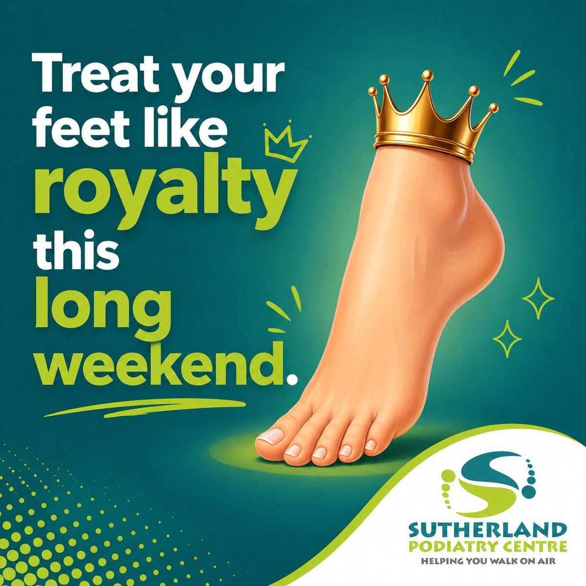 PodiatryInfo's tweet photo. Happy King's Birthday 👑 If you're walking a lot this long weekend, please retire those ancient slip-ons. Your feet will thank you. Book a footwear check with us. https://t.co/4owN9xYeC3