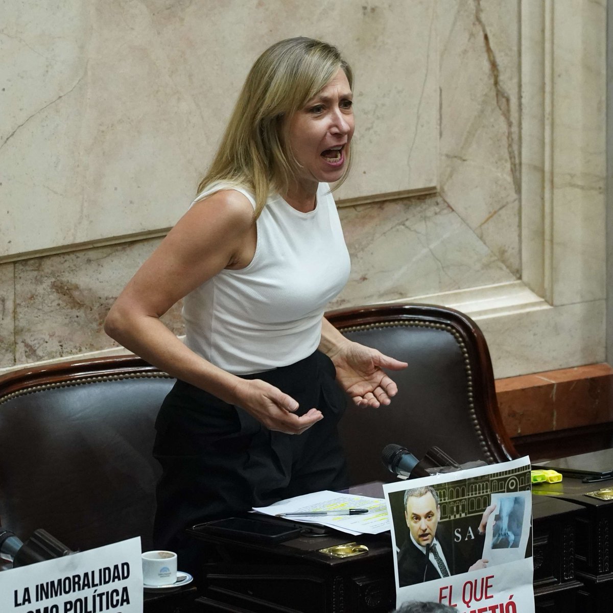 clarincom's tweet photo. MYRIAM BREGMAN LLAMÓ A "ORGANIZAR LA BRONCA PARA TERMINAR CON MILEI"

La senadora del FIT encabezó un acto en Neuquén. Llamó "canalla" al Presidente, apuntó contra el peronismo, por sus "sloganes vacíos", y habló sobre una supuesta candidatura en 2027

Testimonios

"Venimos de dar una enorme respuesta en las calles ante el brutal femicidio de Agostina y tenemos que soportar que el canalla que tenemos de Presidente diga que no existen los femicidios".

"Hoy las clases dominantes se preparan para un mileismo sin Milei, para que sea cual fuera el candidato o el partido que gane una elección se conserve todo lo que le ganaron este tiempo al pueblo trabajador. Con Patricia Bullrich jugando a ser opositora para seguir con el plan de guerra de Milei, y, si lo necesitan, incluso tienen al peronismo".

"Cuando nos preguntan si voy a ser candidata, les decimos que sepan desde ahora que no vamos a regalar nada en ningún terreno".

(+) en Clarín: https://t.co/cgBcLUkvRV