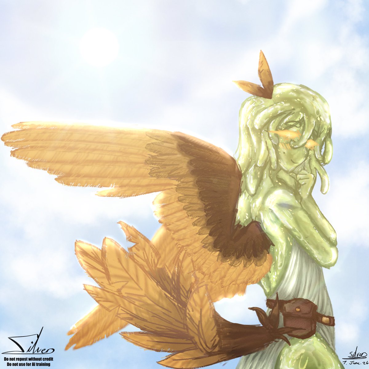 TheLonelySilver's tweet photo. Finally.. 20H tracked time and multiple interruptions but he’s heeeree

The angel belongs to @00cheonsa00 

#goldenaveryau #TLSilversArt #SFAWTE #DAWTDE https://t.co/gQOlrPdyjv