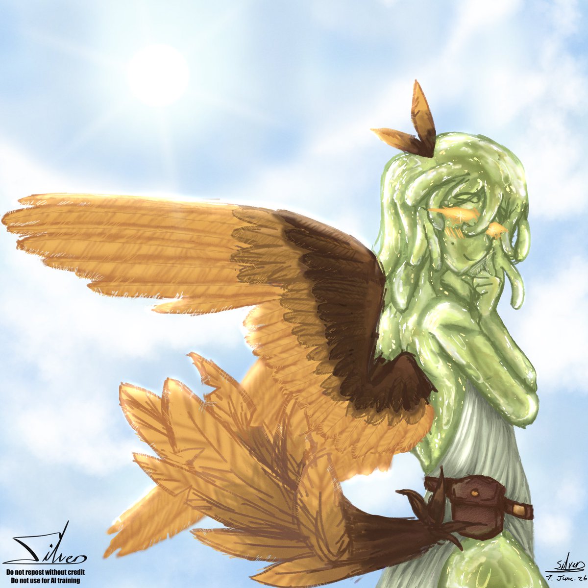 TheLonelySilver's tweet photo. Finally.. 20H tracked time and multiple interruptions but he’s heeeree

The angel belongs to @00cheonsa00 

#goldenaveryau #TLSilversArt #SFAWTE #DAWTDE https://t.co/gQOlrPdyjv