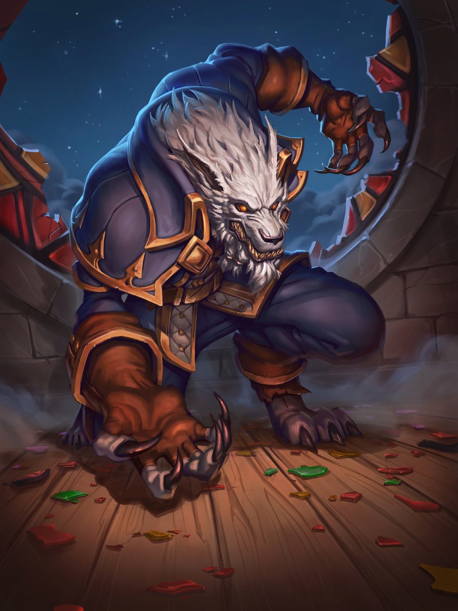AntonioJ31's tweet photo. Also, the worgen art from Hearthstone: CATACLYSM https://t.co/Z47jcNC7KQ
